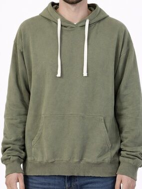 Buffalo David Bitton Olive Green Hoodie Mens Large